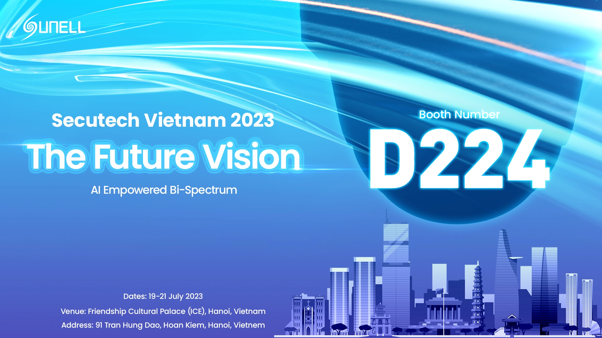 Sunell представит новые продукты на выставке Secutech Vietnam 2023